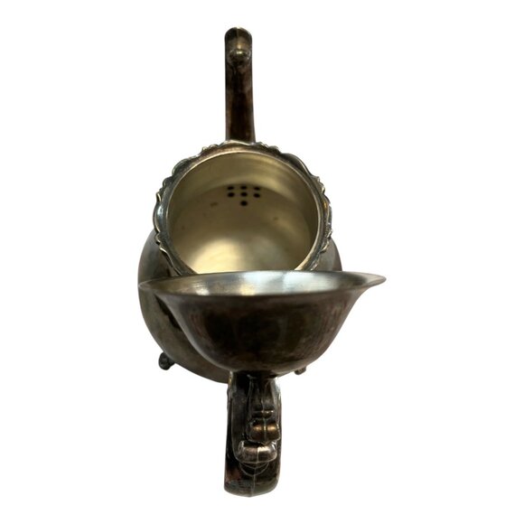 Vintage Leonard Silver Plate Coffee/Tea Pot – White Heat-Resistant Handle Accent - Picture 6 of 6